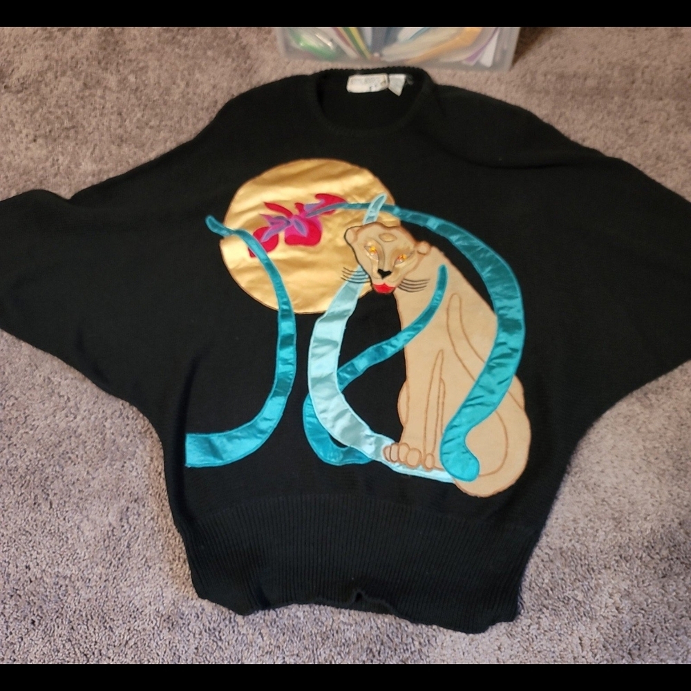 Bonnie Boerer Black Knit Sweater